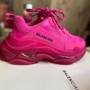 Authentic Balenciaga Triple S Clear Sole Low Top Chunky Sneakers Pi